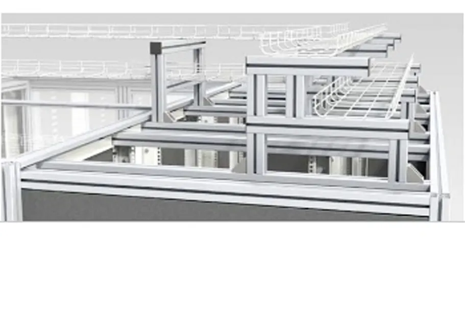 Cable above racks
