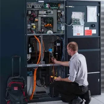 STULZ technician working on site